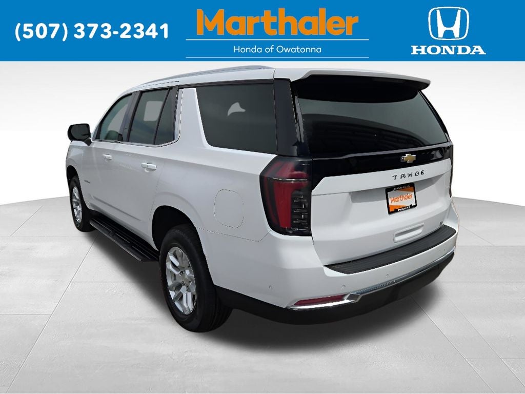 2025 Chevrolet Tahoe — rear three-quarter view